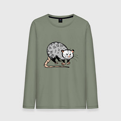 Мужской лонгслив Удивлённый опоссум