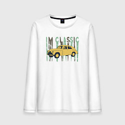 Лонгслив хлопковый мужской Im Classic M20, цвет: белый