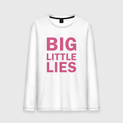 Лонгслив хлопковый мужской Big Little Lies logo, цвет: белый