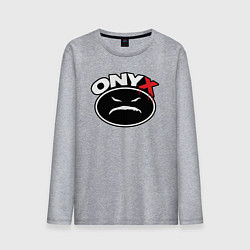 Мужской лонгслив Onyx - black logo