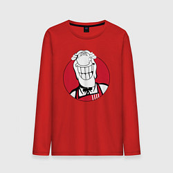 Лонгслив хлопковый мужской Доктор Ливси - KFC Edition, цвет: красный