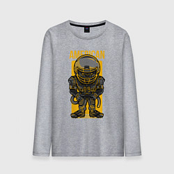 Мужской лонгслив Обезьяна регбист