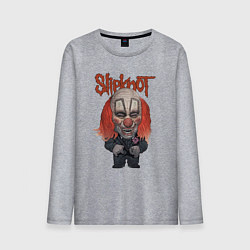 Лонгслив хлопковый мужской Slipknot art, цвет: меланж