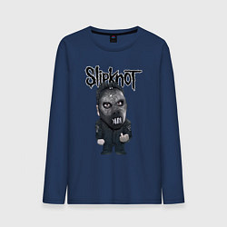 Лонгслив хлопковый мужской Седьмой Slipknot, цвет: тёмно-синий