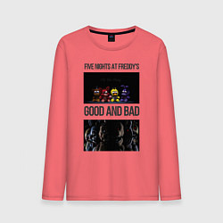 Лонгслив хлопковый мужской Freddy good and bad, цвет: коралловый