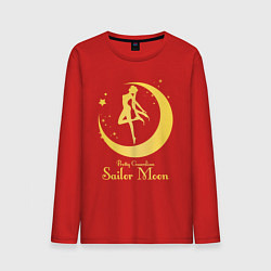 Лонгслив хлопковый мужской Sailor Moon gold, цвет: красный