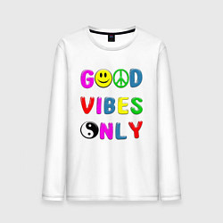 Мужской лонгслив Good vibes only