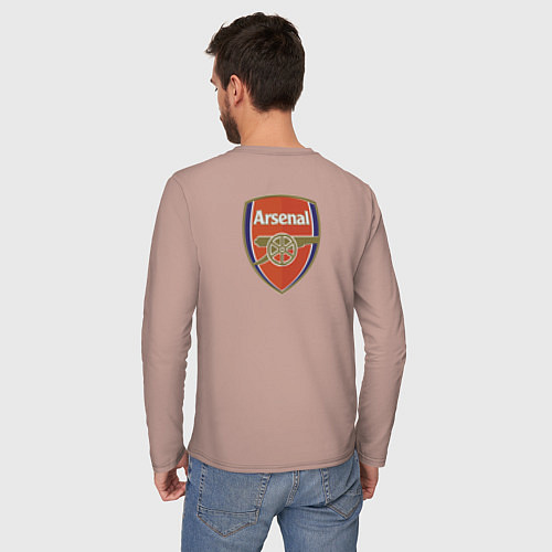 Мужской лонгслив Arsenal - London - striker / Пыльно-розовый – фото 4