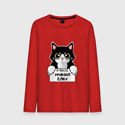 Мужской лонгслив Кот преступник