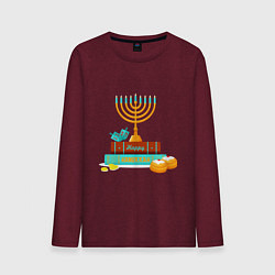 Мужской лонгслив Happy Hanukkah