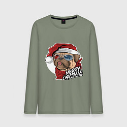 Мужской лонгслив Christmas mops