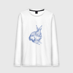 Мужской лонгслив Водяной кролик без фона