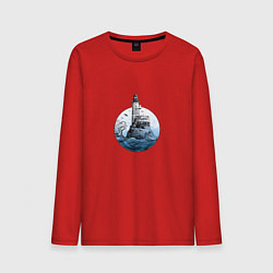 Мужской лонгслив Одинокий маяк