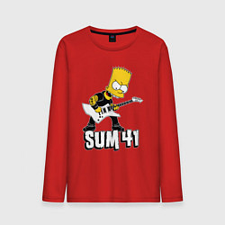 Мужской лонгслив Sum41 Барт Симпсон рокер