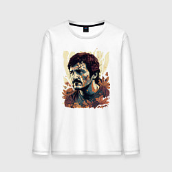 Лонгслив хлопковый мужской Джоэл: Последние из нас, цвет: белый