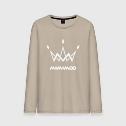 Мужской лонгслив Mamamoo white logo