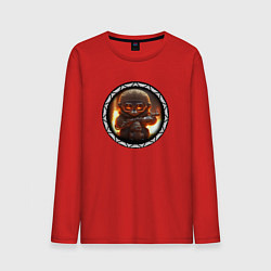 Мужской лонгслив Зверёк в стиле киберпанк