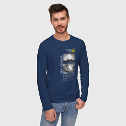 Лонгслив хлопковый мужской Крузенштерн Легенды моря, цвет: тёмно-синий — фото 2