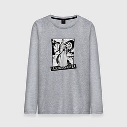 Мужской лонгслив Улькиорра Шифер на фоне манги