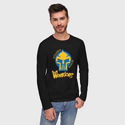 Лонгслив хлопковый мужской Golden State Warriors mask, цвет: черный — фото 2