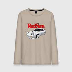 Лонгслив хлопковый мужской Red Suns, цвет: миндальный