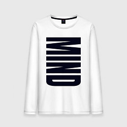 Мужской лонгслив Mind большие буквы