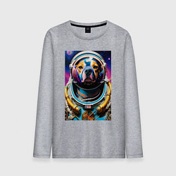 Лонгслив хлопковый мужской Стаффорд командир космического корабля, цвет: меланж