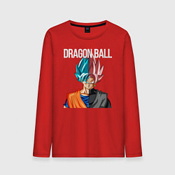Лонгслив хлопковый мужской Dragon ball Гоку, цвет: красный
