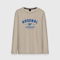 Лонгслив хлопковый мужской Arsenal london the gunners, цвет: миндальный