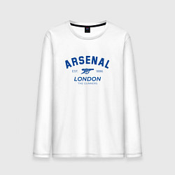 Лонгслив хлопковый мужской Arsenal london the gunners, цвет: белый