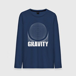 Мужской лонгслив Gravity надпись и шар