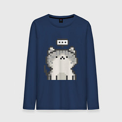 Мужской лонгслив Pixel Cat V1