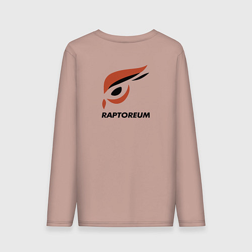 Мужской лонгслив Криптовалюта Рапториум / Пыльно-розовый – фото 2