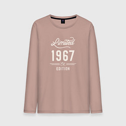 Лонгслив хлопковый мужской 1967 ограниченный выпуск, цвет: пыльно-розовый