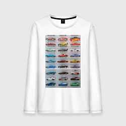 Мужской лонгслив Hot Wheels - collection Автомобили на полке