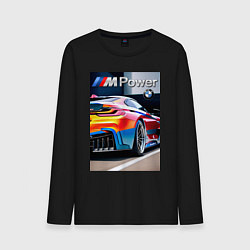 Лонгслив хлопковый мужской BMW M Power - motorsport, цвет: черный