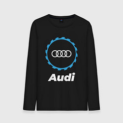 Лонгслив хлопковый мужской Audi в стиле Top Gear, цвет: черный