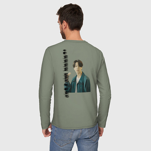 Мужской лонгслив Тэхен и Чонгук / Авокадо – фото 4