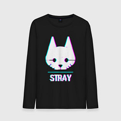 Мужской лонгслив Stray в стиле glitch и баги графики