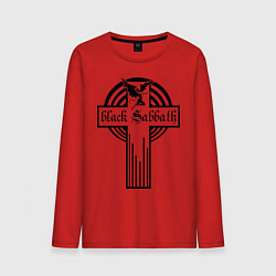 Лонгслив хлопковый мужской Black Sabbath Cross, цвет: красный