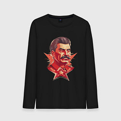 Мужской лонгслив Граффити Сталин