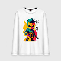 Мужской лонгслив Bart Simpson - samurai - bushido