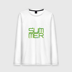 Лонгслив хлопковый мужской Summer, цвет: белый