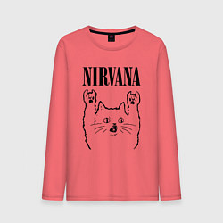 Мужской лонгслив Nirvana - rock cat