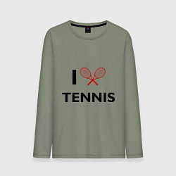 Мужской лонгслив I Love Tennis