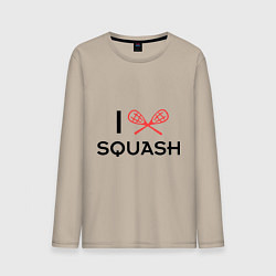 Мужской лонгслив I Love Squash