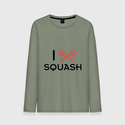 Мужской лонгслив I Love Squash
