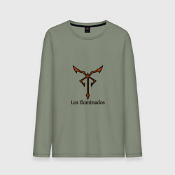 Лонгслив хлопковый мужской Los Iluminados, цвет: авокадо