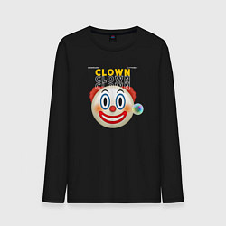 Лонгслив хлопковый мужской Litterly Clown, цвет: черный