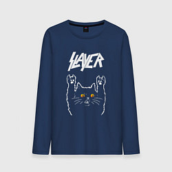 Мужской лонгслив Slayer rock cat